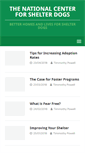 Mobile Screenshot of centerforshelterdogs.org
