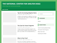 Tablet Screenshot of centerforshelterdogs.org